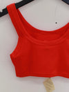 BASERANGE 25 Spring/Summer French organic cotton heart-shaped corset vest BAS-BRHE-RB-SU25-MY RED